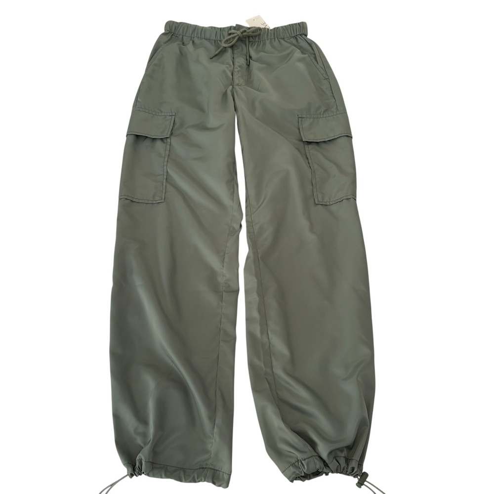 Pistola NWT Jade Lightweight Cargo Trousers XS Bluff Green Drawstring High Waist - Picture 4 of 11